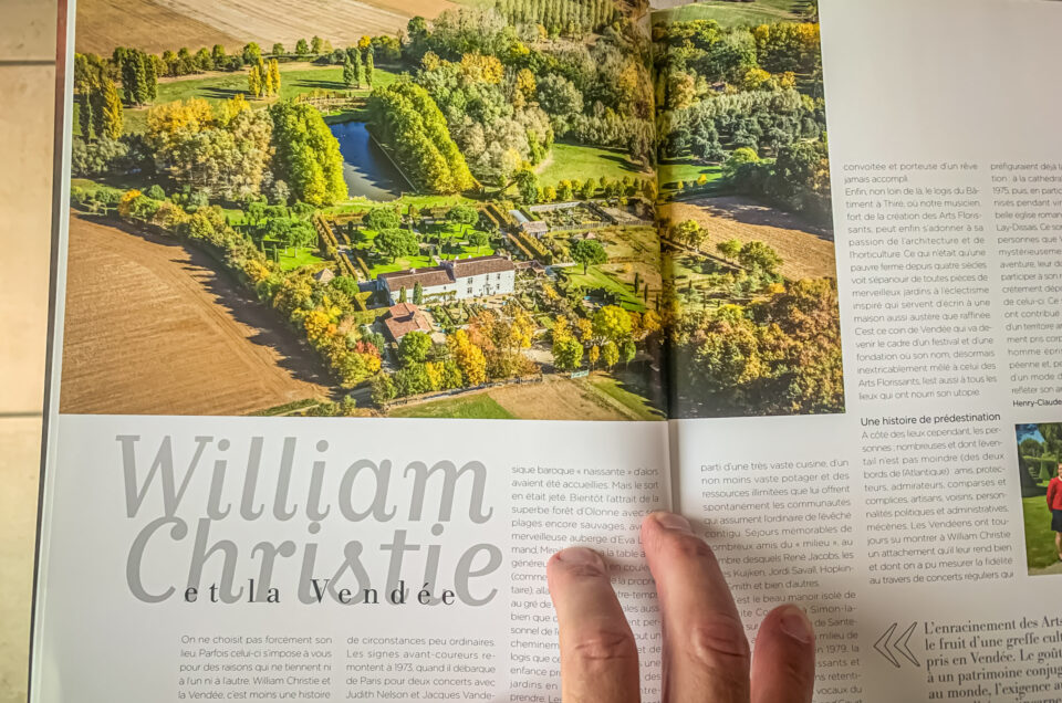 Aerial photo used in the Connaissance des Arts special issue