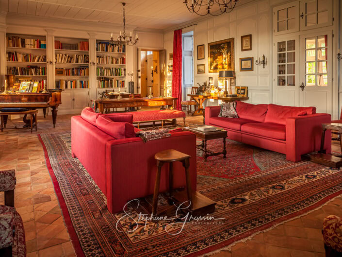 Interior photographs of the Logis de Chaligny
