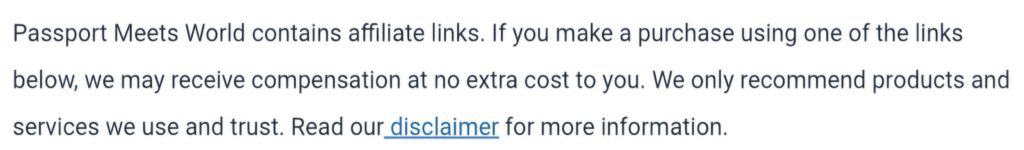 Affiliate Disclosure