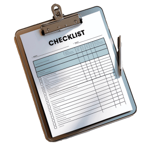 A clipboard for taking notes