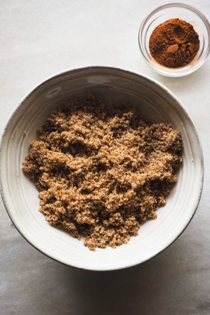 Ingredientes para relleno de cinnamon roll muffins