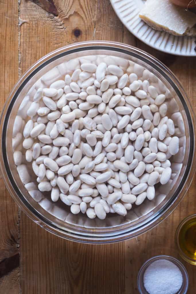 Alubias riñón en remojo