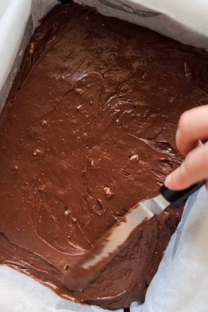 Masa Brownie de Chocolate en Molde