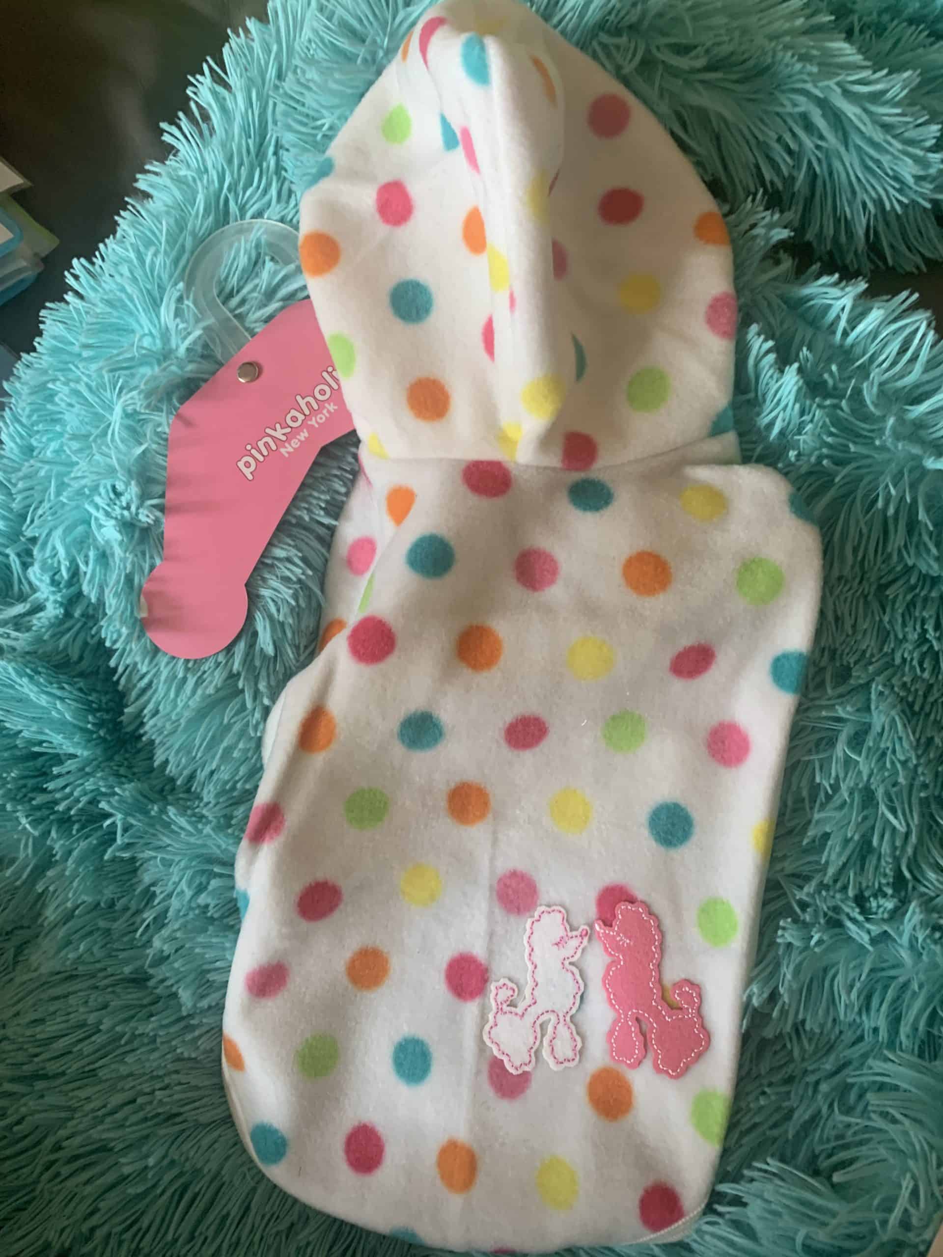 clearance pinkaholic polka dot fleece