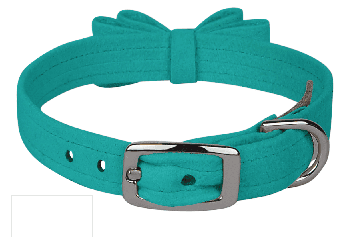 big bow cheetah dog collar