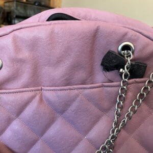 Pink Quilted Dog Carrier