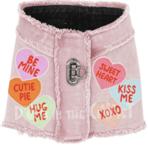 Candy Hearts Denim Harness