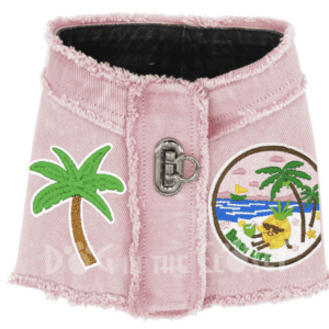 Beach Life Denim Harness Vest for dogs