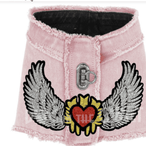Biker Angel Denim Harness Vest