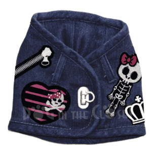 Biker Chick Denim Harness Vest