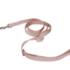 Puppy Pink Glitzerati Nouveau Bow Leash