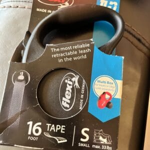 Flexi Black Retractible Tape Dog Leash