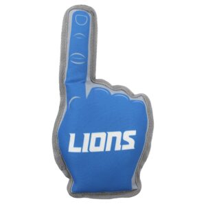 Detroit Lions #1 Fan Pet Toy by Pets First with official NFL logo and built-in squeaker.