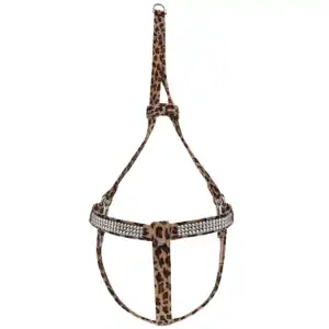 Cheetah 3 Row Giltmore Step n Go Harness by Susan Lanci