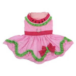watermelon dog harness dress by doggie design