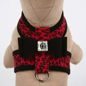 Tinkie Harness with Contrasting Big Bow & Trim-Jungle Prints Base