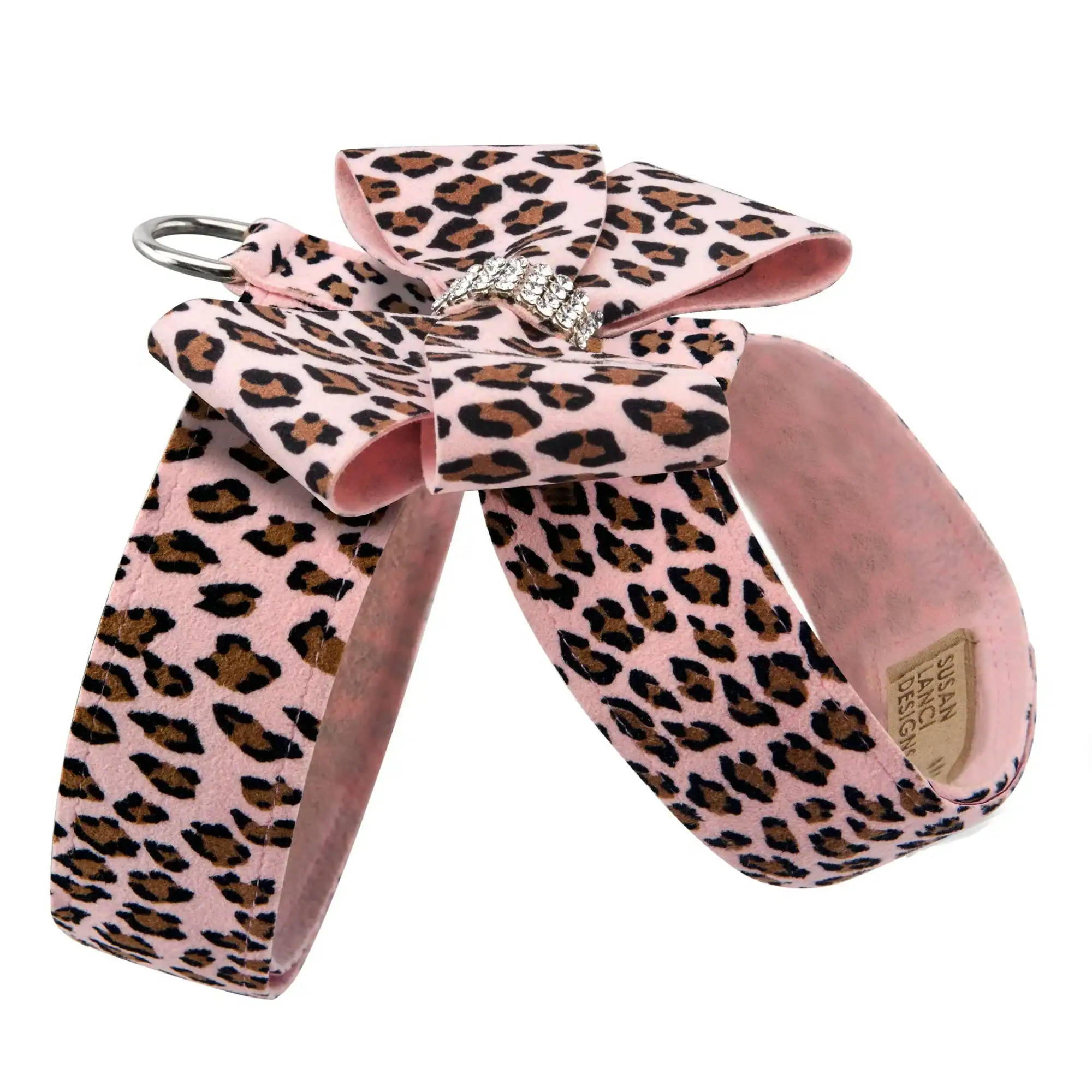 Nouveau Bow Tinkie Harness in jungle prints by Susan Lanci Designs at Paws With Fashion