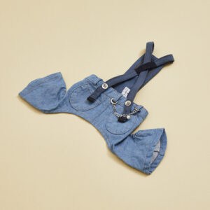 Organic Denim Bermuda Dog Pants by Louisdog