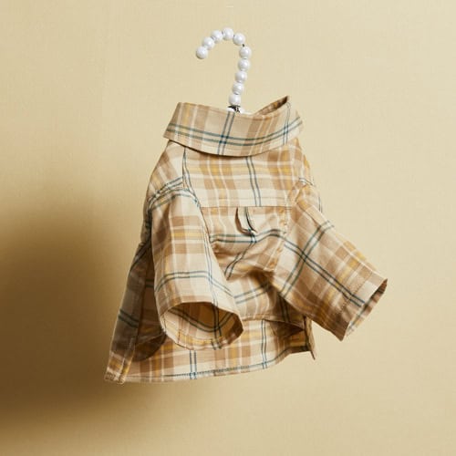 Louisdog Classy Plaid Shirt Dress