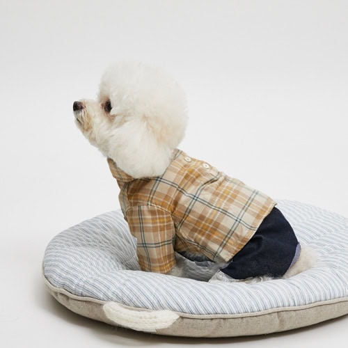 Louisdog Classy Plaid Shirt Dress