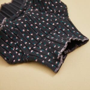 Louisdog My High Neck Shirt in Charcoal Flower