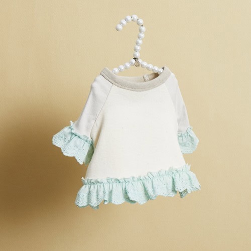 Milk Green Frill T-Shirt by Louisdog