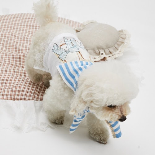 Cardie Scarf in Bluebell by Louisdog