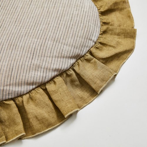 Linen Dive Eggshell Rug by Louisdog
