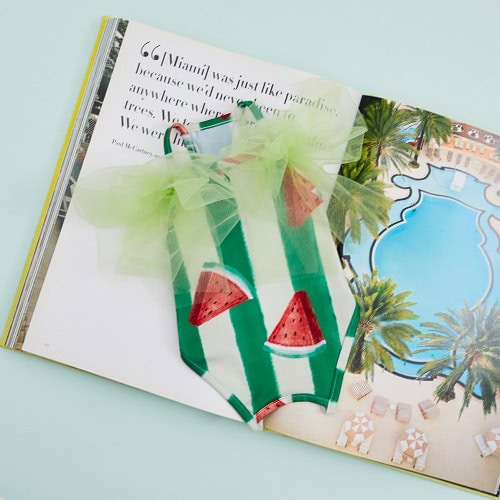 Louisdog Pool Club/ Watermelon Bodysuit