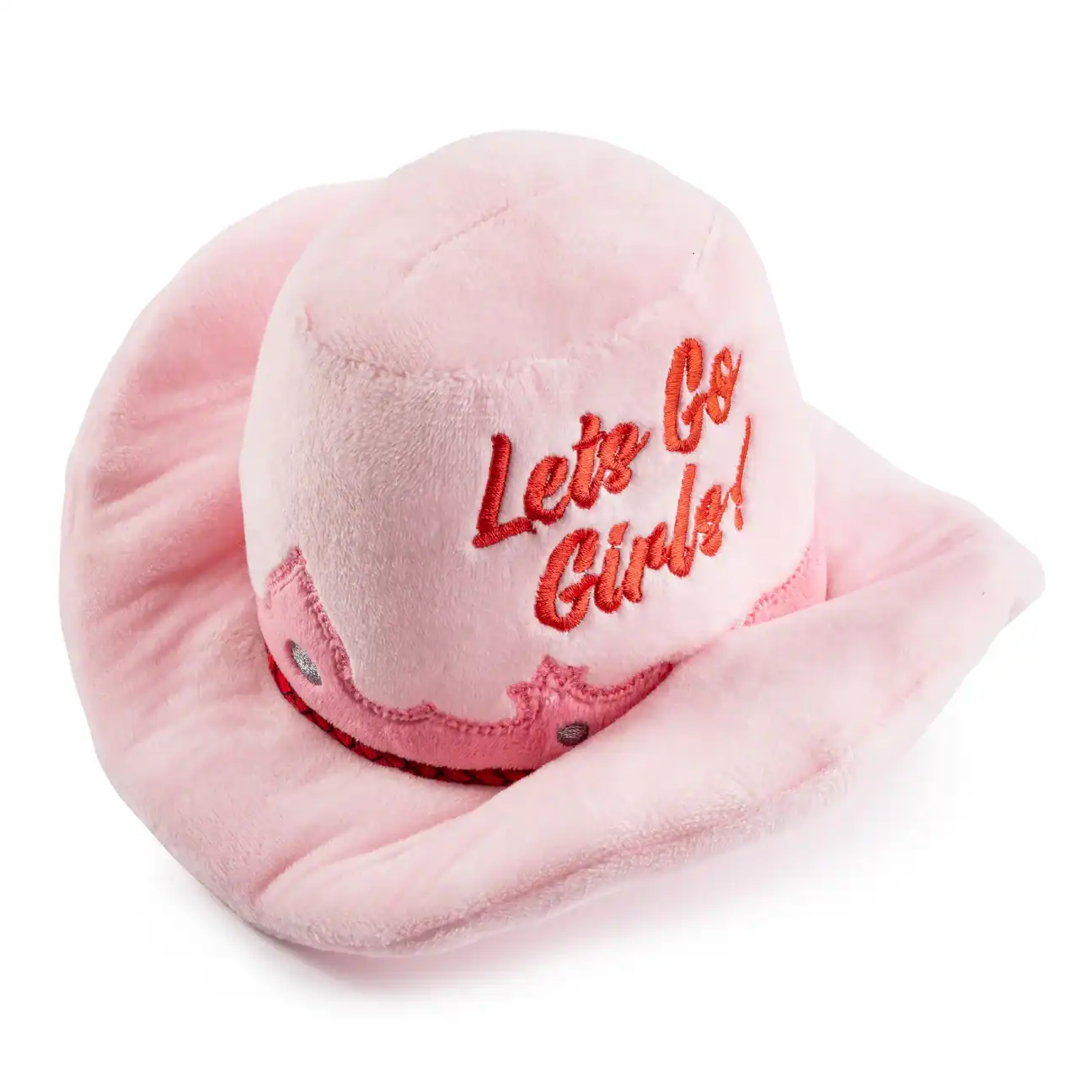 Pink Cowgirl Hat Dog Toy