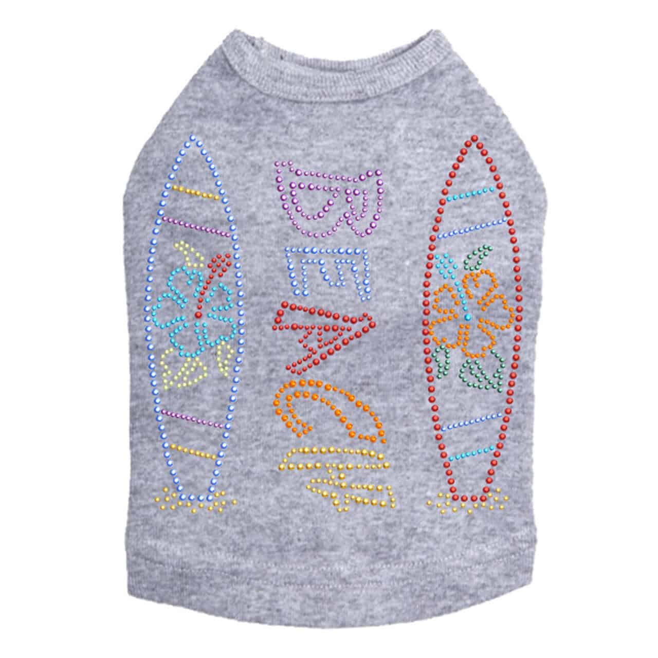 Beach Surfboards dog tank by Dog in the Closet.