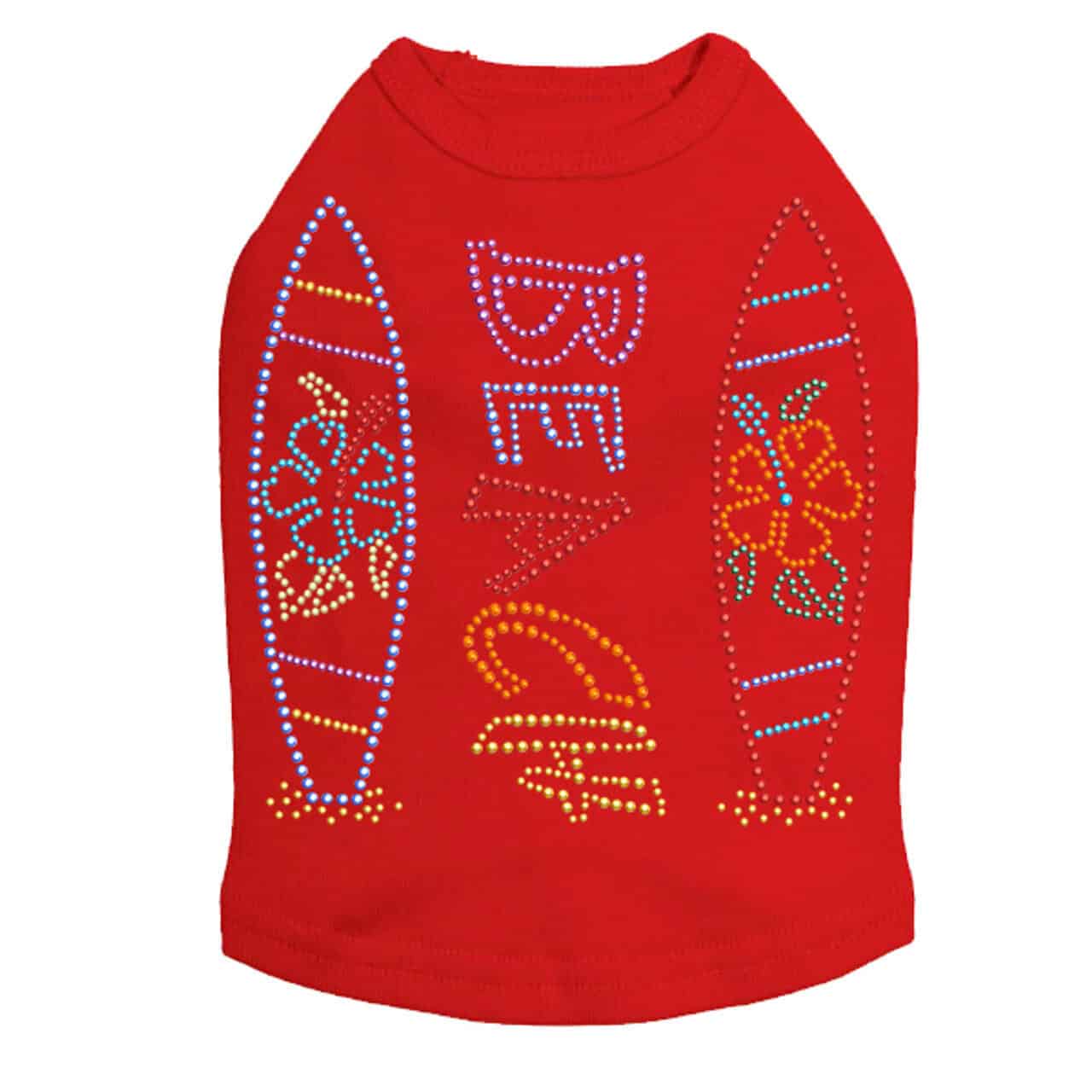 Beach Surfboards dog tank by Dog in the Closet.