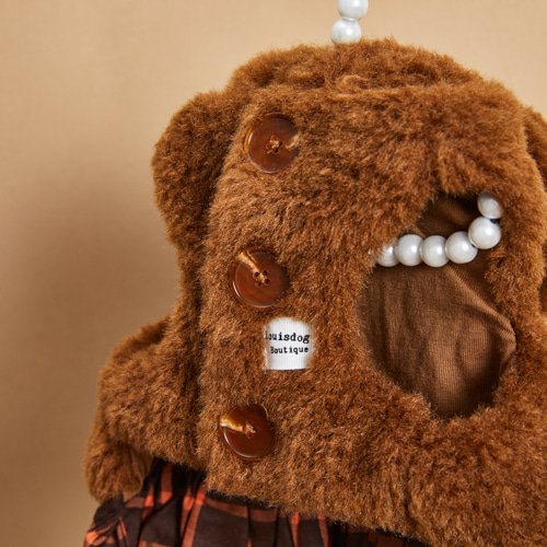 Bunny Hoody in Cocoa by Louisdog