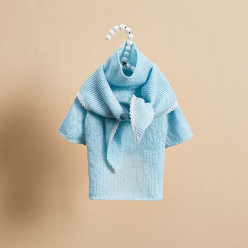 Louisdog Baby Powder Cashmere Scarf Set
