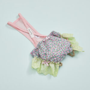 Atelier Floral Brief Pants by Louisdog floral dog pants with lace and ribbon detail