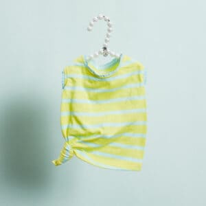 Louisdog Lemonade Tie TEE striped summer dog shirt