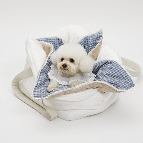 Blanc Around Bag by Louisdog luxury designer dog carrier