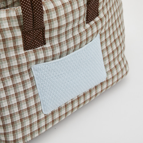 Grove Around Bag by Louisdog luxury dog carrier with Italian linen, Liberty London floral handles, and removable travel cushion.