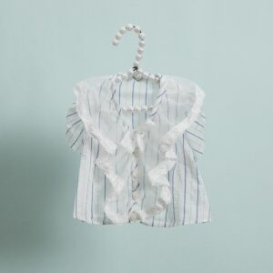 Riviera Blouse by Louisdog luxury striped designer dog blouse