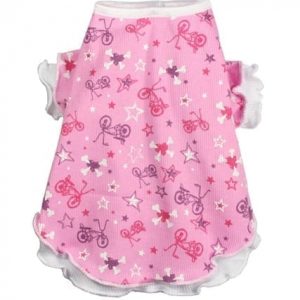 Pink Bicycle Ruffle Tee- 1 xsmall in stock