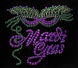 Mardi Gras Rhinestud Hoodie