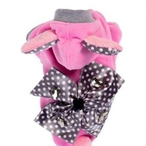 Dotty Bunny Hoodie Pullover-Medium