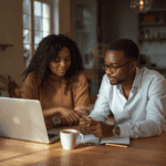 Couple Reviewing Budget Together