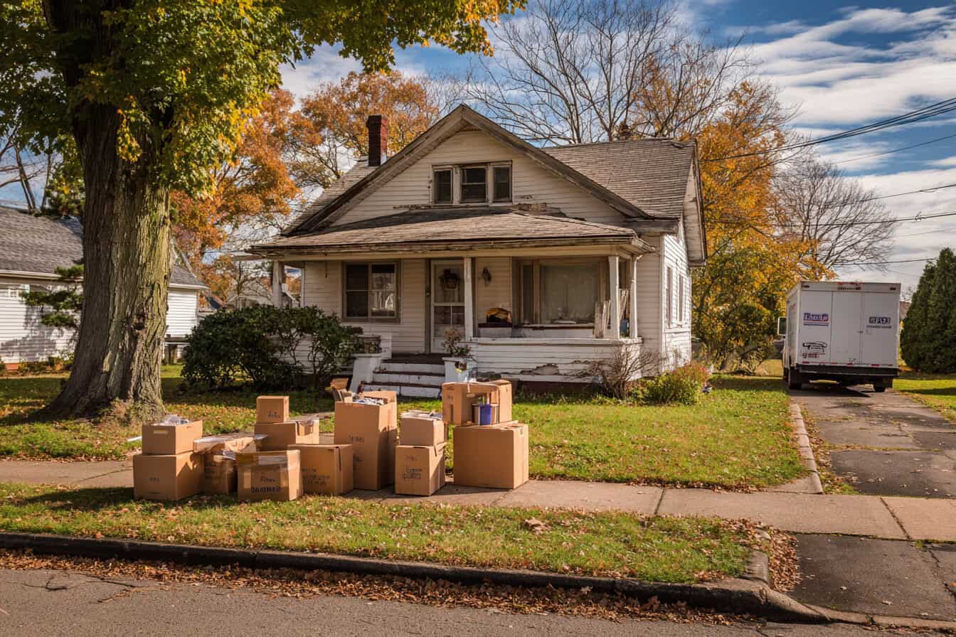 The house is subject to liens and title issues.