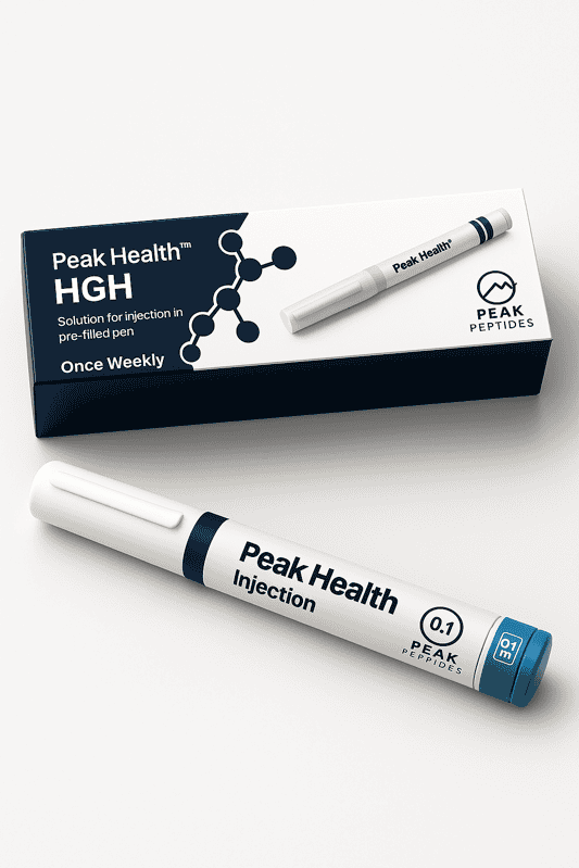 High purity Peak HGH injection for muscle growth and recovery.