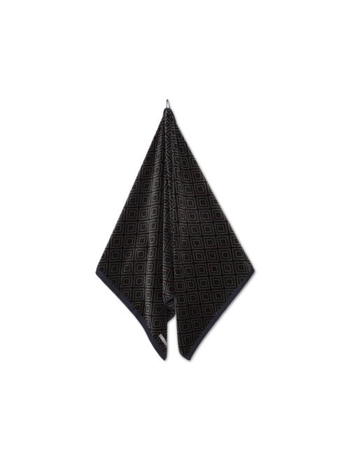 Bad- och duschhandduk Seskarö Mörkblå/Grön/Cognac 70x140