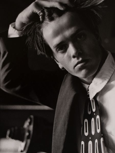 Test shot of a male model for a modelling agency