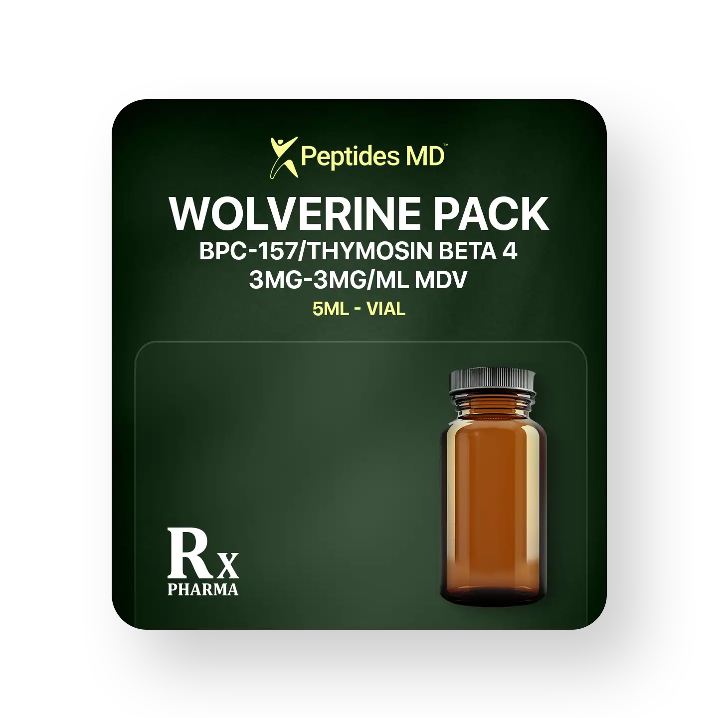 WOLVERINE PACK: BPC-157/Thymosin Beta 4 3mg-3mg/mL MDV (5mL)
