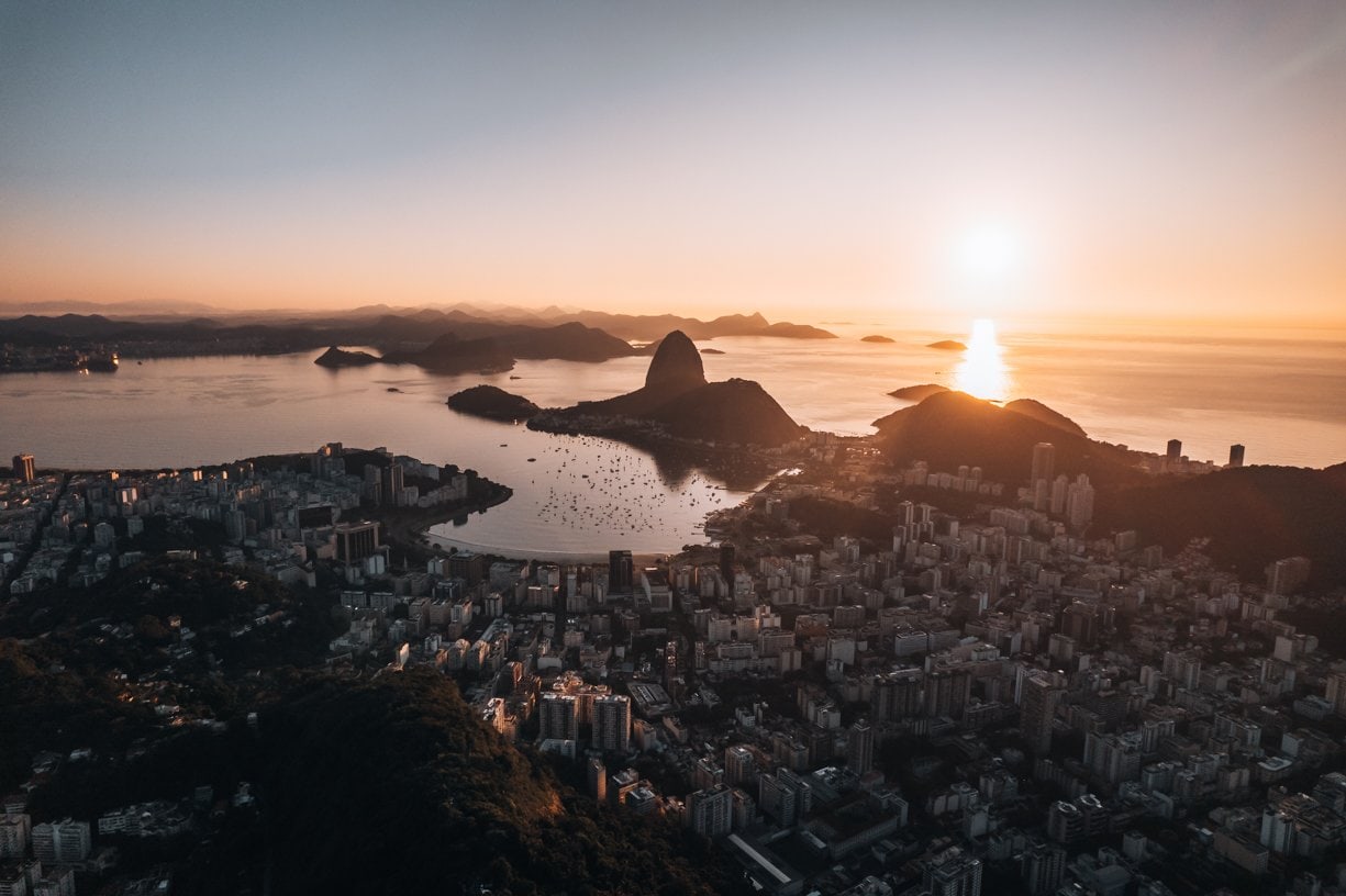 Sunset in Rio De Janeiro