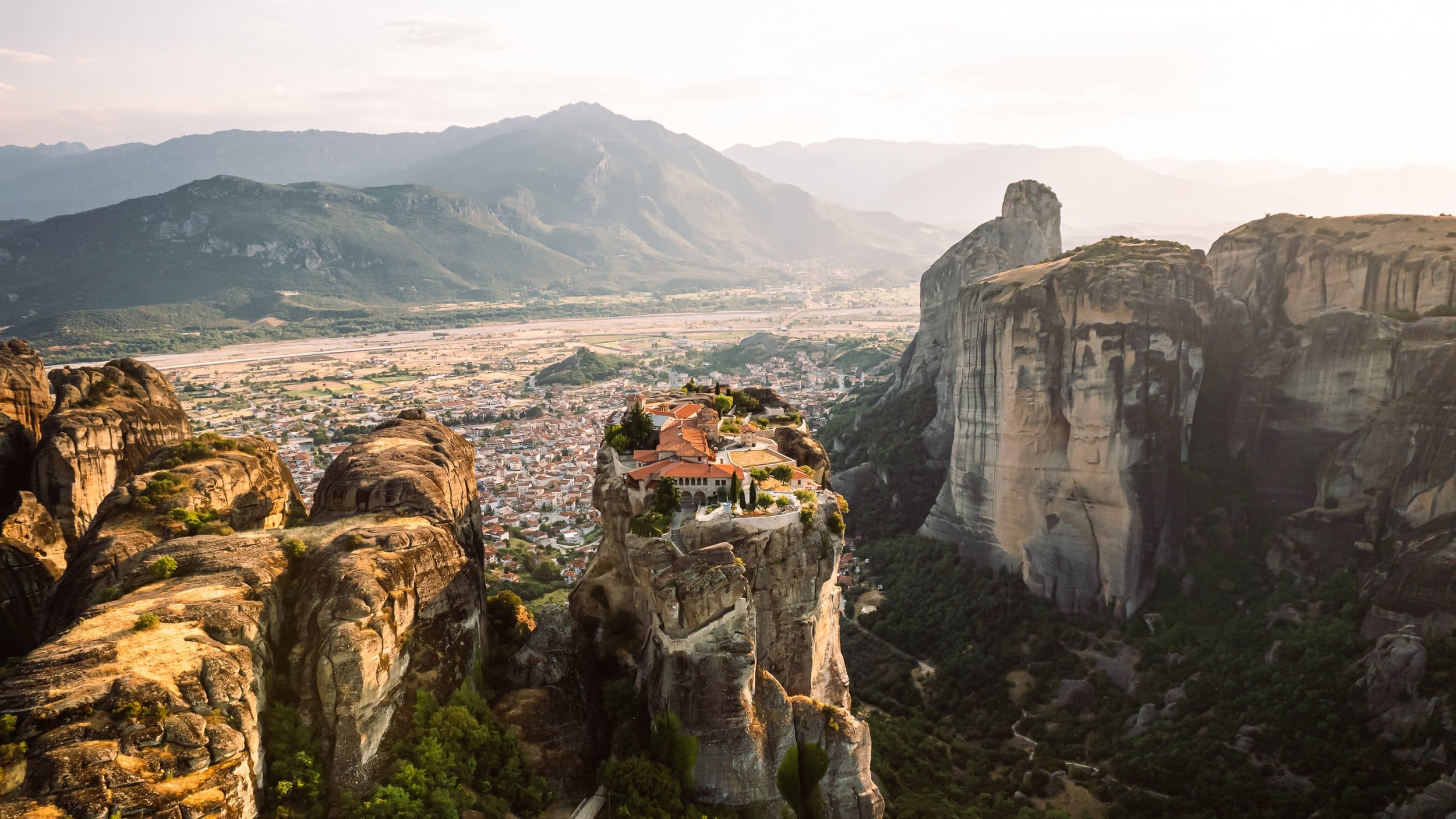 monastery on top of rocks
